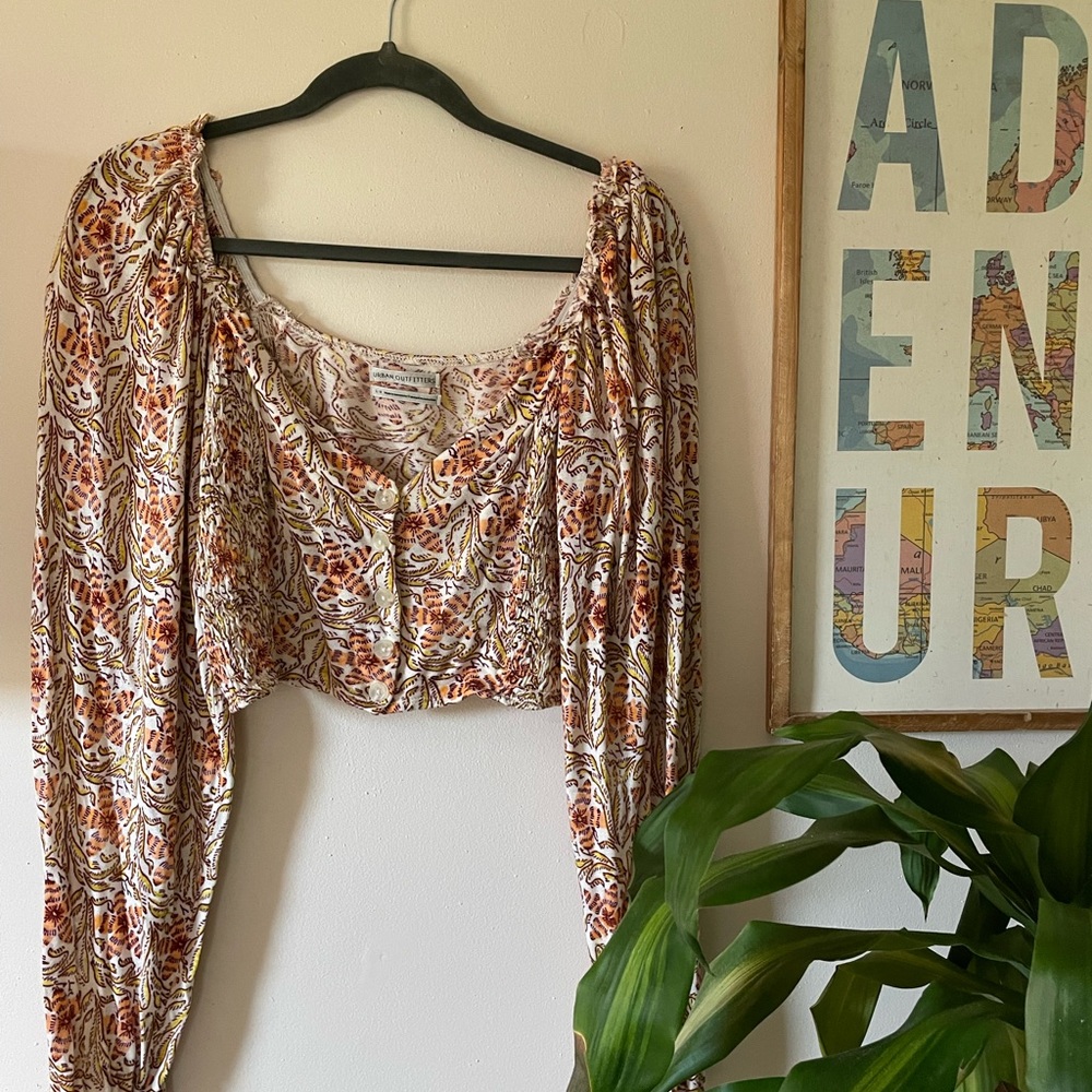 Urban Outfitters Flora Crop Top